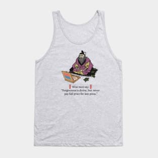 Late Pizza Tank Top